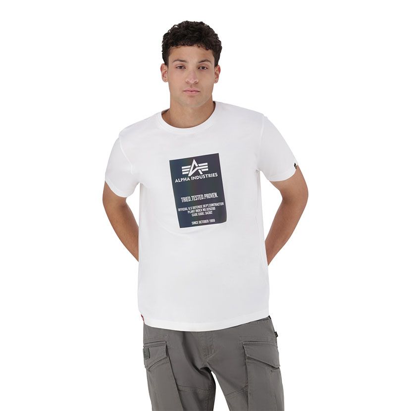 Shop Alpha Industries Rainbow Block Studio | T-Shirt White 8 Mens