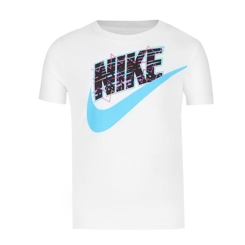 | Studio Little Shop New T-Shirt Wave Futura Tee Kids\' White Nike