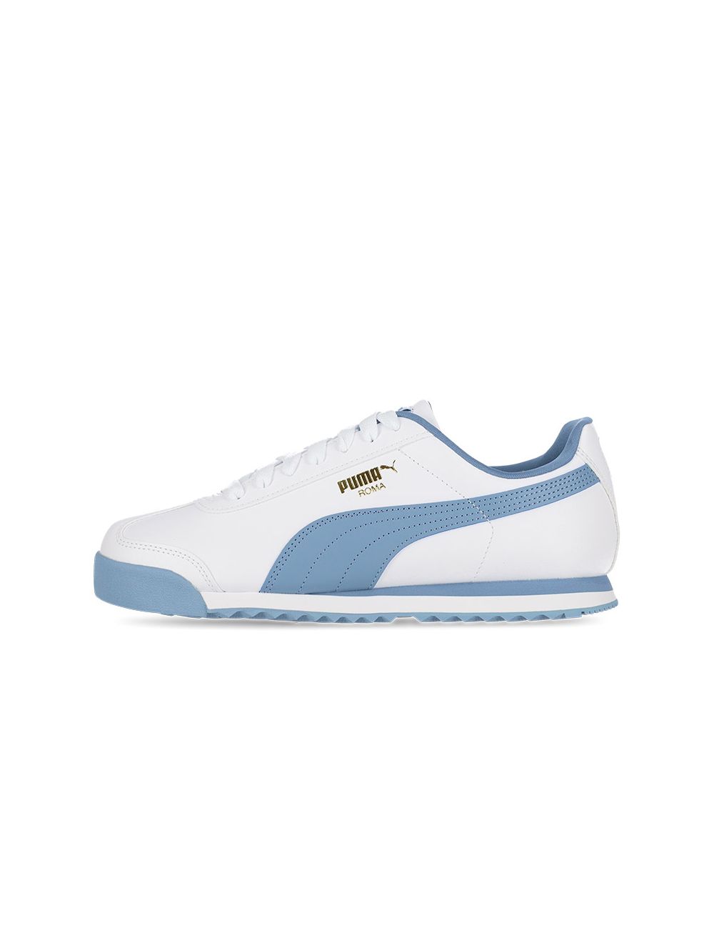 Shop Puma Roma Basic+ Mens Shoes White/Zen Blue | Studio 88