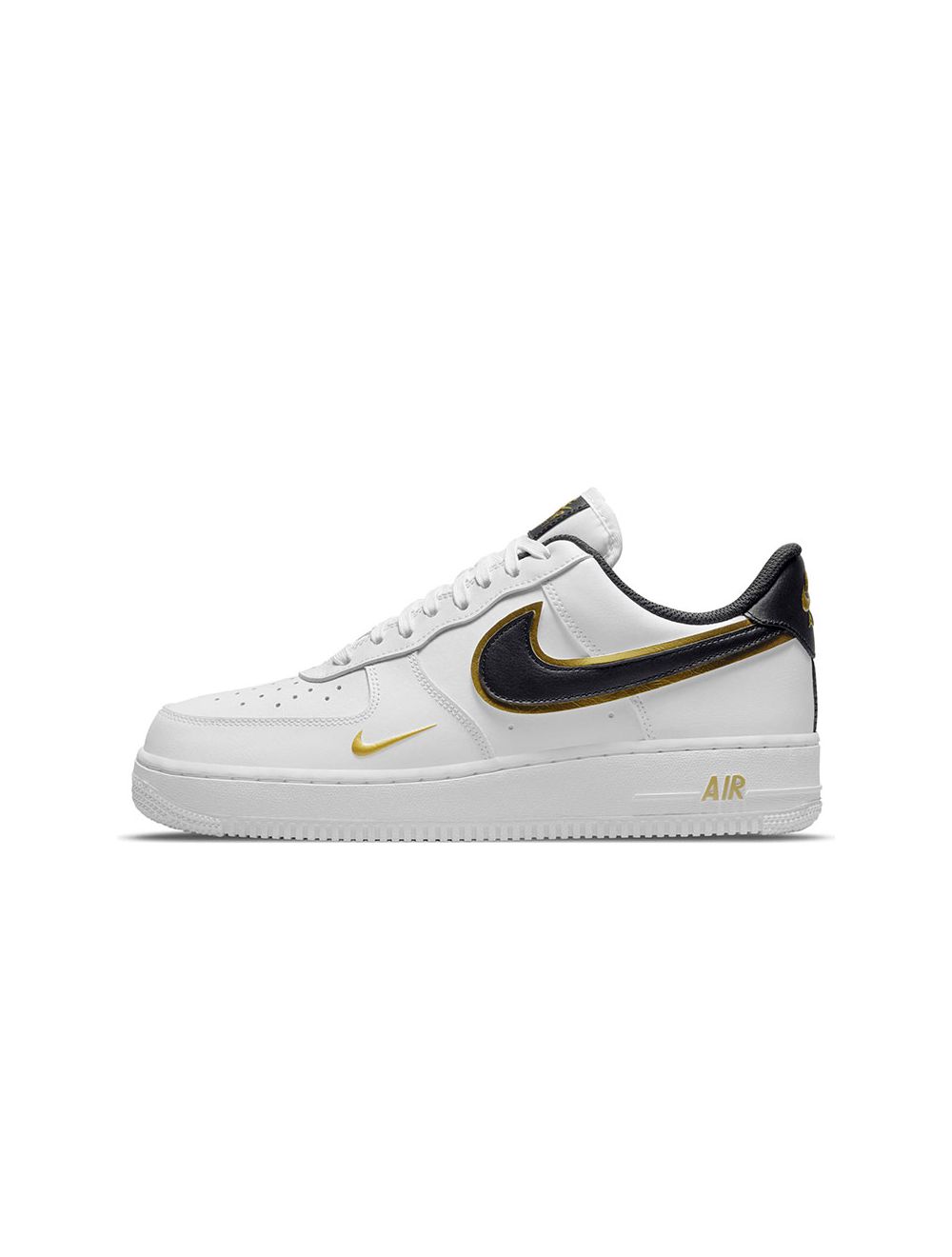 Buy Nike Air Force 1 '07 LV8 Mens Sneaker White Metallic Gold Black ...